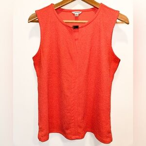 Calvin Klein Persimmon Crepe Tank Top Blouse